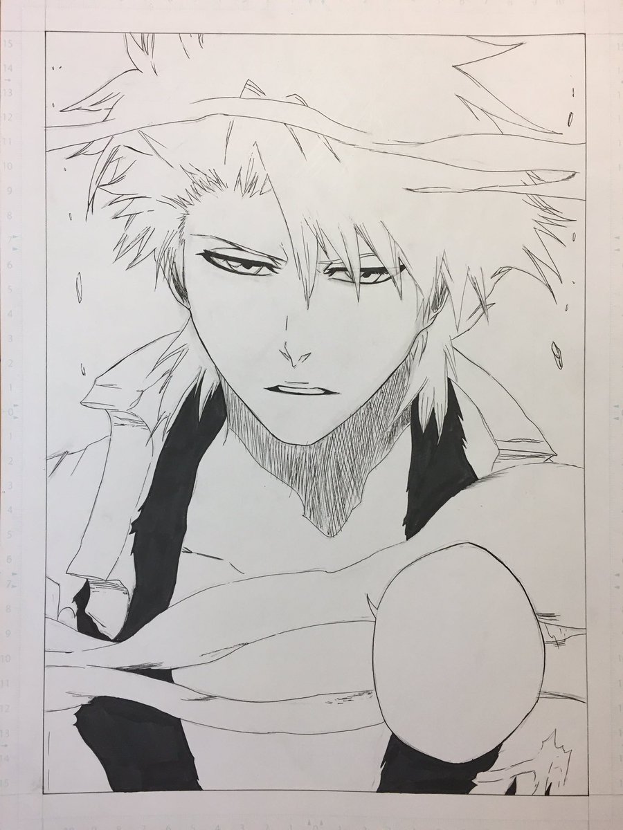 Ryu בטוויטר Bleach73巻の日番谷冬獅郎完成 Bleach 日番谷冬獅郎 十番隊隊長 氷輪丸 上手いと思ったらrt 上手いと思ったらいいね 漫画模写