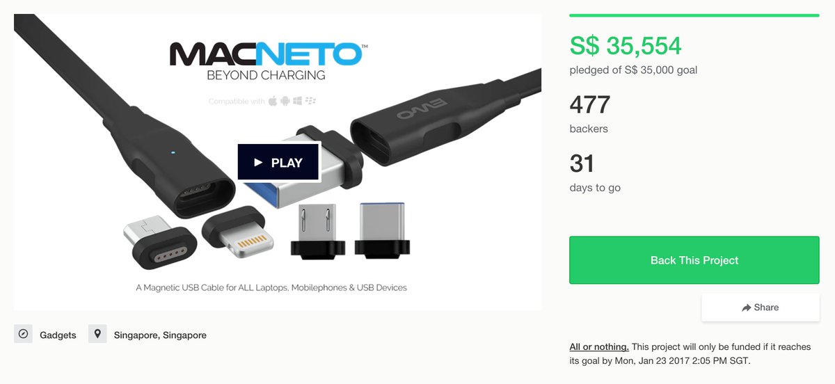 ewoltage's tweet image. Ready? Set? Scream! #MACNETO project hit its goal within 4 days!
We can&apos;t thank all of you enough for supporting our #Kickstarter campaign