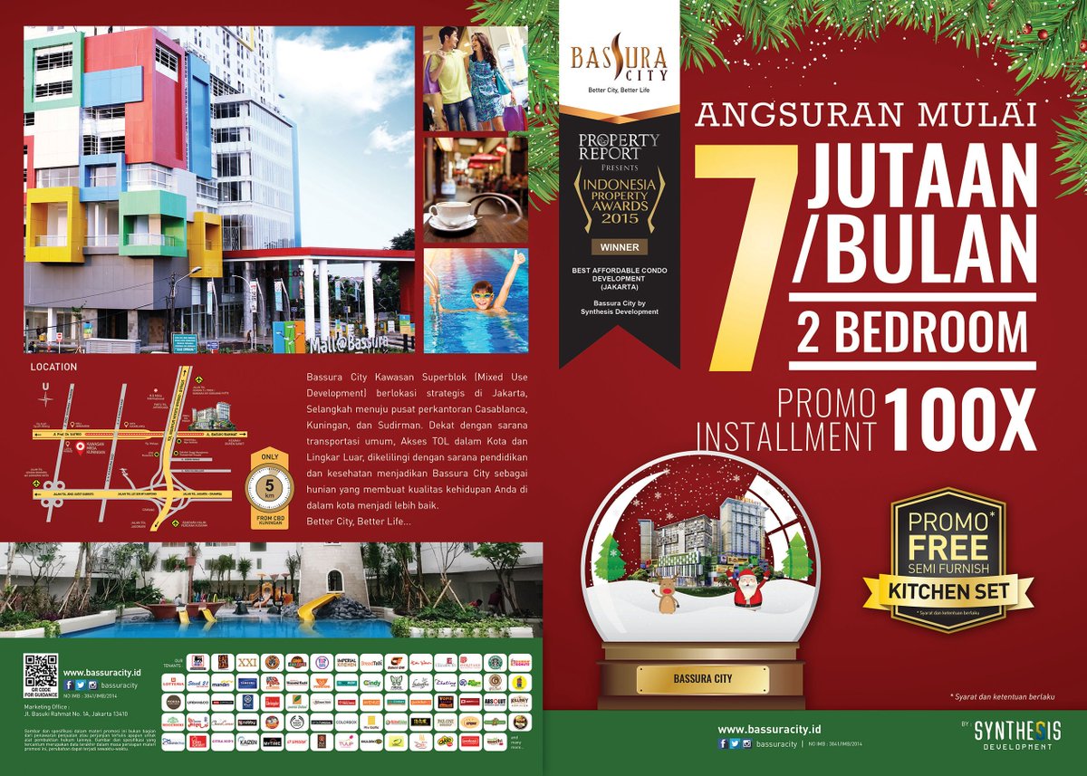 Friendly reminder :)

Promo terakhir tunai bertahap s/d 100X via Developer sampai 30 Desember 2016.

Info: bassuracity.id
Tlp: 021-85910000