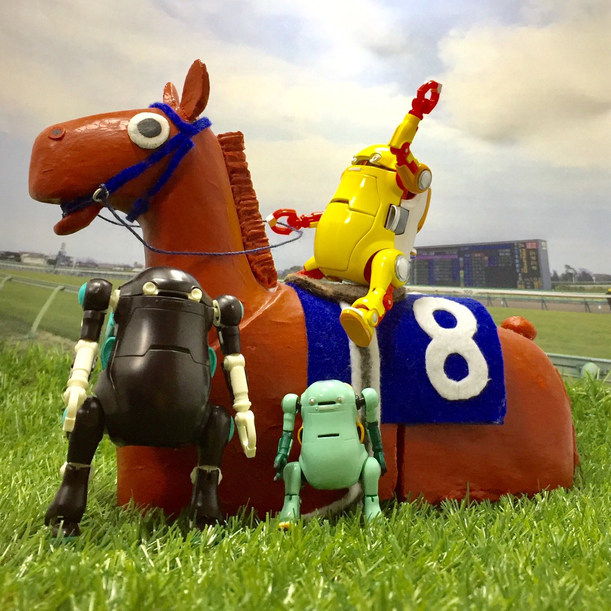 ট ইট র びびまる ハリボテエレジーを引退 処分 させようとしてたけど 有馬記念もあることだし 有終の美をウィーゴ達と飾ってみました メカトロウィーゴ ハリボテエレジー 有馬記念 フィギュア Jra