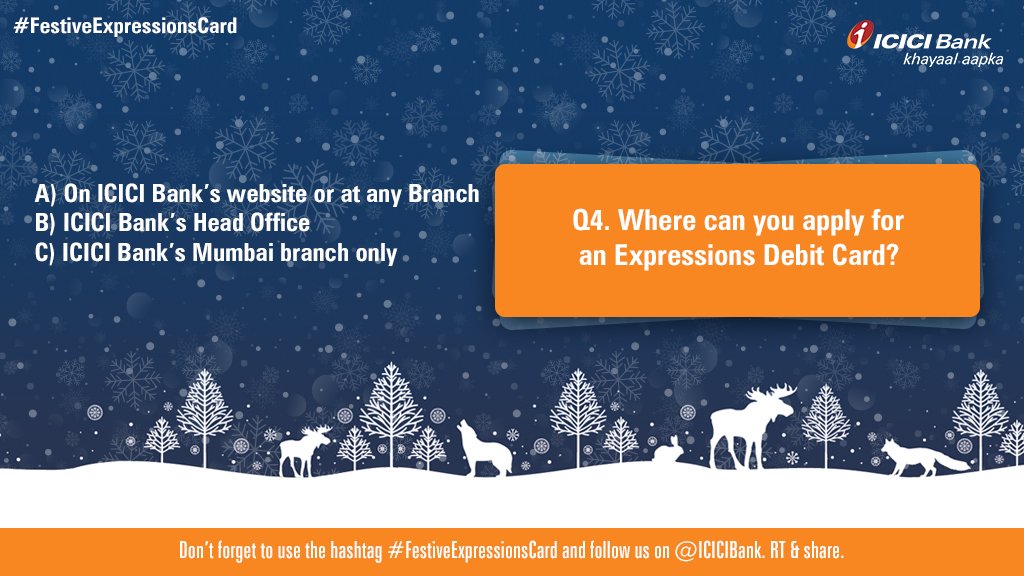 ICICIBank's tweet photo. #FestiveExpressionsCard #contest - Q4 Recap #ContestAlert https://t.co/30FPRmK1et