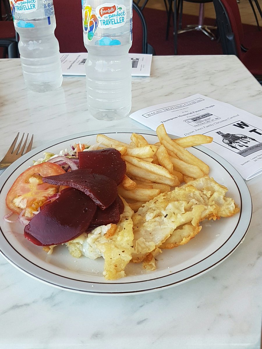 This why wagin is good cant beat the home made fish chips and salad for tea
