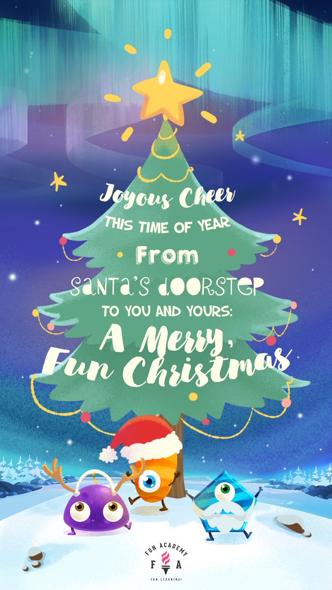 funacademycom's tweet photo. Wishing everybody a wonderful, festive and fun #Christmas #HappyHolidays Here's to #funlearning #together :D https://t.co/UrT2TYJjp7