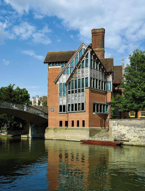 YalePevsner's tweet image. Trinity Hall, Jerwood Library by Freeland Rees Roberts, 1997-8, #Cambridge #Pevsner #BuildingsofEngland