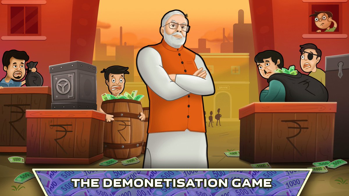 Sid4Games's tweet photo. @smritiirani Maam, I am a fan of Modiji. Have created a game on Demonetisation &amp; would love to show the game to Modiji tomorrow in Pune. https://t.co/hgro9ixTPi