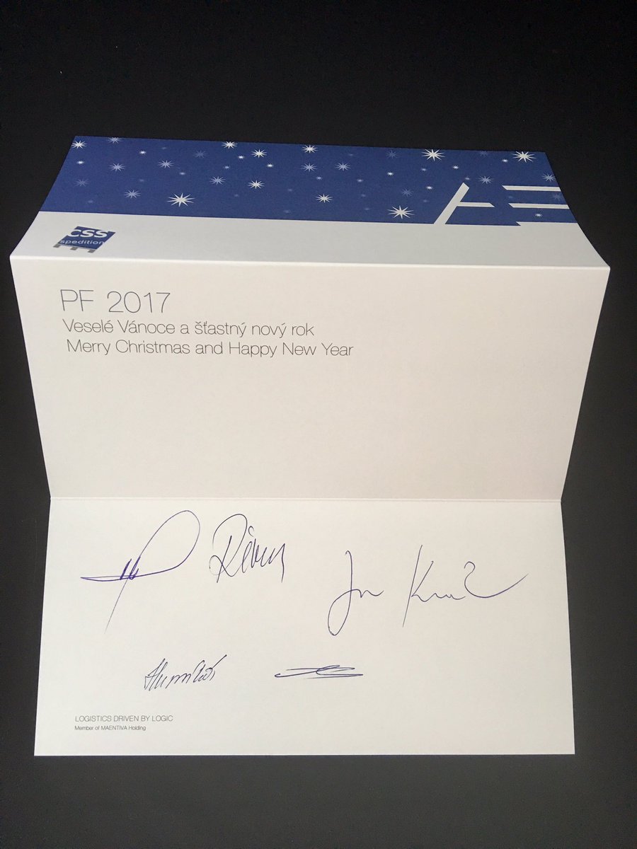 CSS_SPEDITION's tweet image. Přejeme zaměstnancům, odběratelům, dodavatelům a ostatním obchodním partnerům klidné prožití Vánočních svátků a úspěšný vstup do roku 2017.