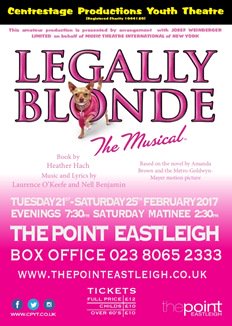 DramaGroups's tweet photo. Centrestage Productions Youth Theatre present "Legally Blonde" see https://t.co/XH5G8Ihl7H #Shows #Feb2017 #AmDram @CPYTheatre https://t.co/MAmUKw4LnA