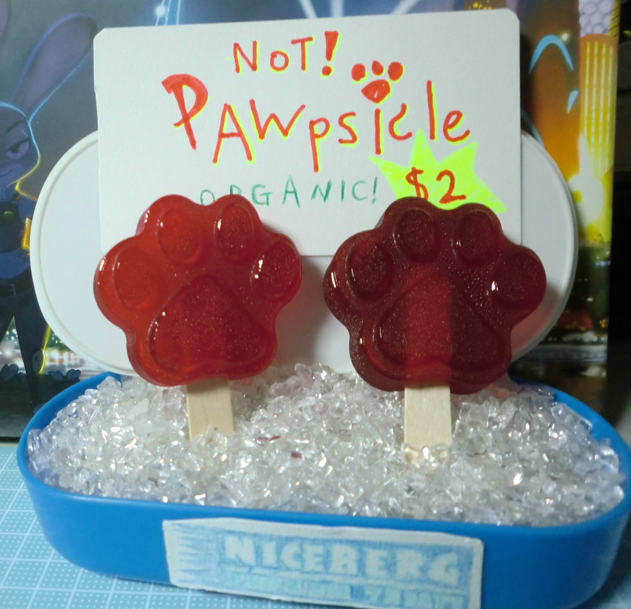 ムト ズートピア 肉球 not アイス キャンディーの作り方をupしました ズートピア 再現料理 ズートピア製菓部 T Co Dmqjxqmrce
