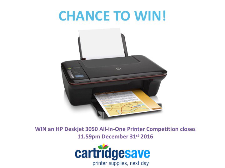 CartridgeSave's tweet photo. LAST CHANCE to win an Hp Deskjet 3050 printer. RT before 11:59pm tomorrow to be in with a chance.Ts and Cs here: https://t.co/yedL1esgWq https://t.co/H5vJ1WawLQ
