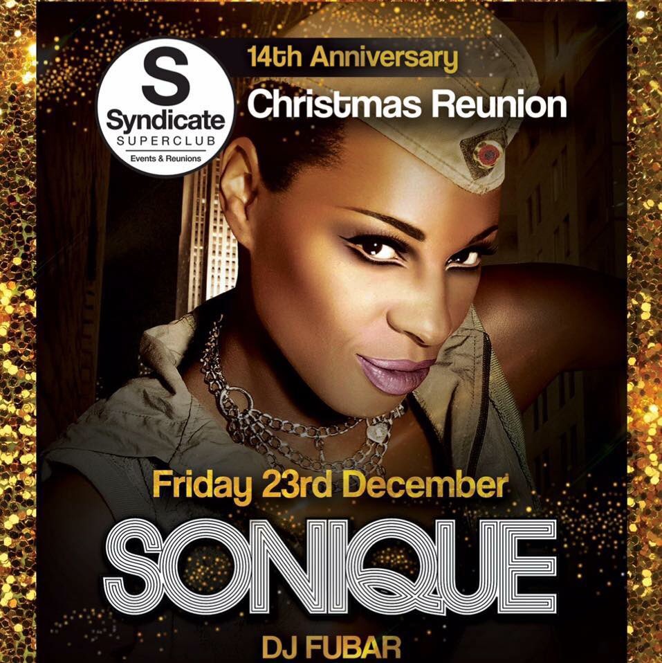 Tonight, get down early @homeandhq - @officialsonique @SyndicateDays @jasonfubar @cheree_lou09 it's Christmas!! 23rd tonight 🎉🎉🎉