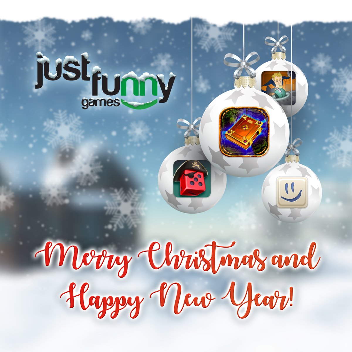 justfunnygames's tweet photo. We wish you Just Funny Season’s Greetings and a Happy New Year!
The Just Funny Games Team https://t.co/X0eLzD98NR