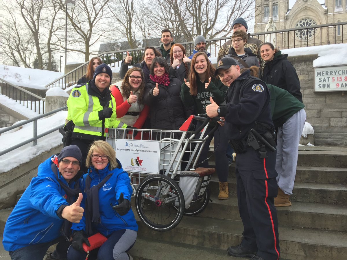 Joe Roberts you are an inspiration to the students of <a href="/WellingtonCath/">Wellington Catholic DSB</a> and the <a href="/cityofguelph/">City of Guelph</a> ... Best wishes on the next 4800km!