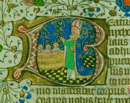 pastpleasures1's tweet photo. The #Christmas Boy Bishop would be dressed in pontifical robes &amp; allowed to officiate in all but the actual liturgy until 28 December #C13th https://t.co/3plIynblJT