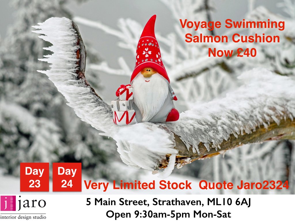 jarodesignltd's tweet photo. Lastly for our #12DaysofChristmas #Voyage Swimming Salmon Cushion now £40 🎣 https://t.co/US3wUz4ntf