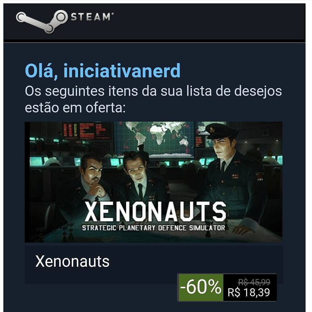 IniciativaNerd's tweet image. Steam me cutucando nas vésperas do natal... e vocês?

#xenonauts #steam