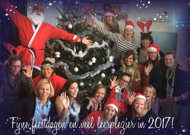 Wij wensen jullie fijne #feestdagen en veel leerplezier in 2017!