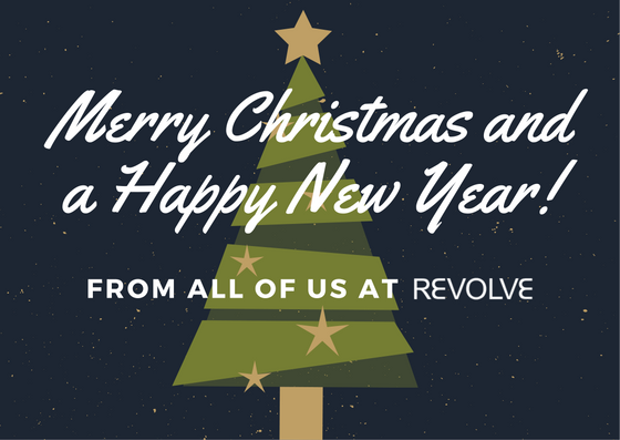 RevolveMediaCo's tweet photo. Happy holidays and cheers to a sustainable 2017! #therevolvers https://t.co/I85bxwP2Wj