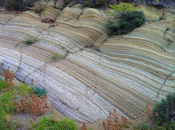 jaimessincioco's tweet photo. Outcrop of hardened & layered volcanic sediment (tuff} in France (The Massif Central) - Geology Wonders's Photo #pyroclastic #lithification https://t.co/wBPe8bpIev