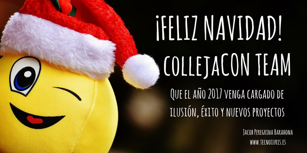 jacobperegrina's tweet photo. #FF y #feliznavidad #CollejaCON @SuDigitalLawyer @JagmTwit @JFS_1969 @SubJudice @petruxIT @rhormigos @Ruth_legal https://t.co/rJWmba4BOC