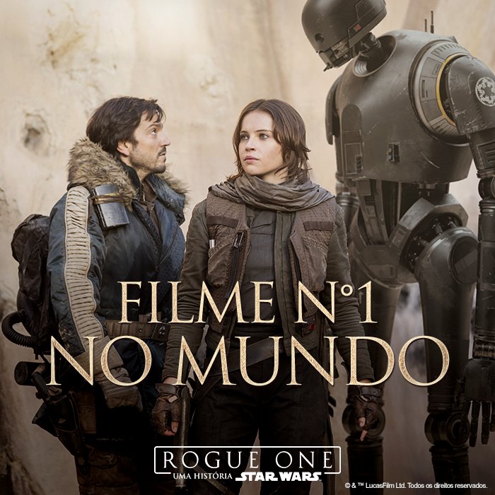 #RogueOne já é um dos filmes mais vistos do ano. Consulte nossa programação e entre nesse mundo também!