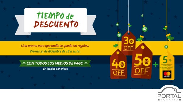Hoy comienza el #TiempoDeDescuento hasta las 24hs. ¡Te esperamos!