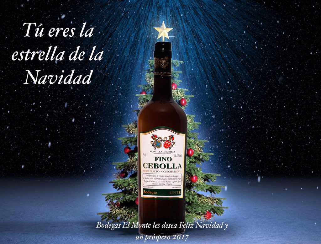 bodegaselmonte's tweet photo. ¡Bodegas El Monte les desea Felices Fiestas y un próspero 2017! https://t.co/mN2PvPhZhl