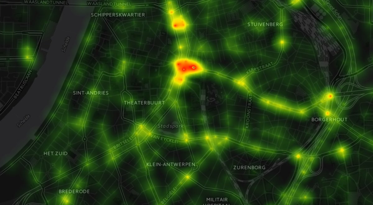 JiriBouchal's tweet photo. Check our latest heatmap of 60.000+ traffic accidents that happened in Flanders in last years #opendata @OpenTnet https://t.co/BV0PWvN5k5 https://t.co/oTb6WJu9vx