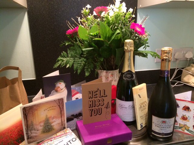 Just a few of the gifts and cards from our lovely, generous customers and fellow stallholders- thanks all