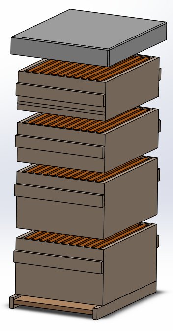 bee_data's tweet photo. Modélisation 3D d'une ruche !!! Maintenant on passe au prototype ! 😀 https://t.co/vcA3E463t6