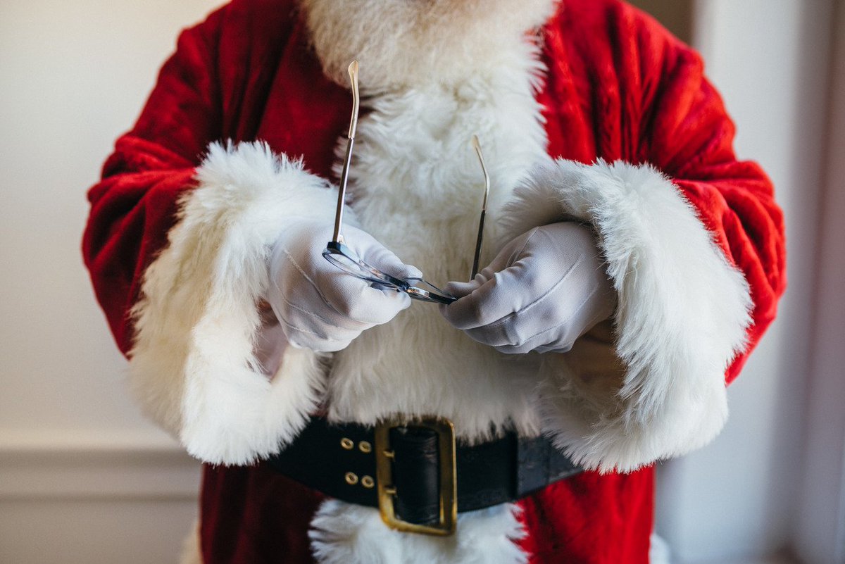 Santa needed a new set of lenses, so he stopped by the shop and we taught him just how easy it is to interchange. We are open today 10a-7p!