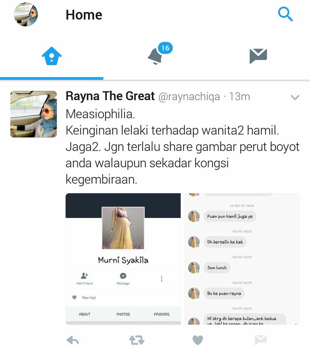 liyanaliyana's tweet photo. Hati hati wanita mengandung yang suka share kegembiraan tauang babybump apa semua tu hm https://t.co/Q5s2dsWVH9