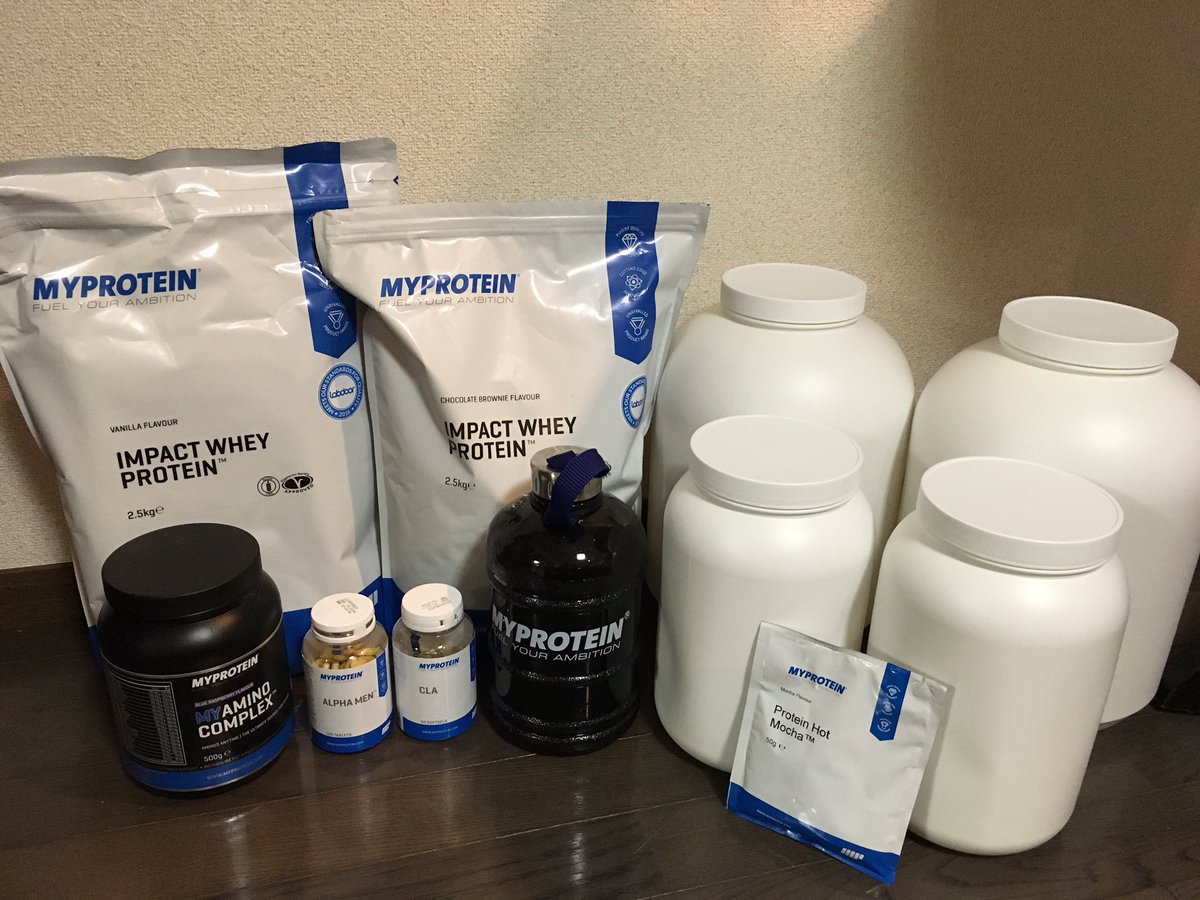24drum_'s tweet photo. やっとmy proteinから荷物届いた😂
到着まで3週間間とか長すぎな。。
商品ボコボコのあたりさすが海外って感じ（笑）
#myprotein #hmb #cla #aminocomplex #hydrator https://t.co/XQ5wxODnVf