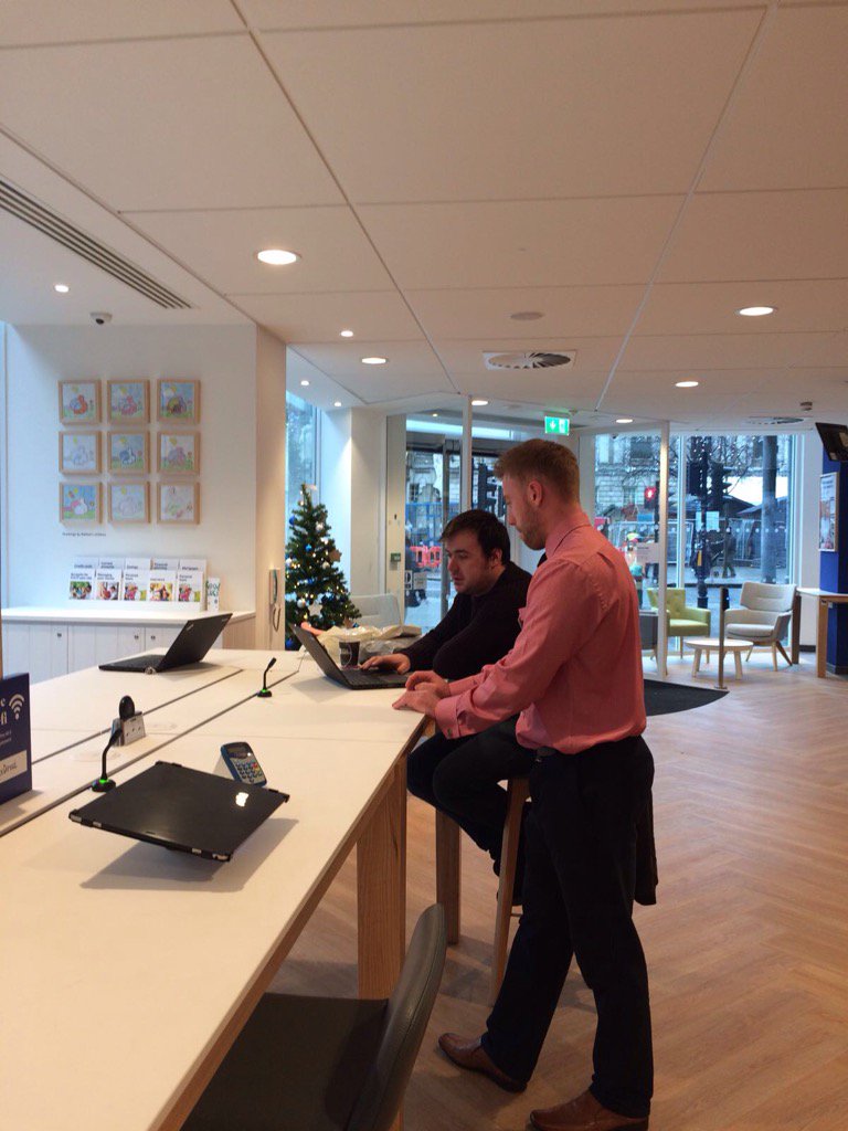 BerniCunningham's tweet photo. @NornIrelandArea great customer experience assisted DIp with Mark  at city hall branch @adelelavery2 @hkpuddephatt https://t.co/5aUo9CfjUo