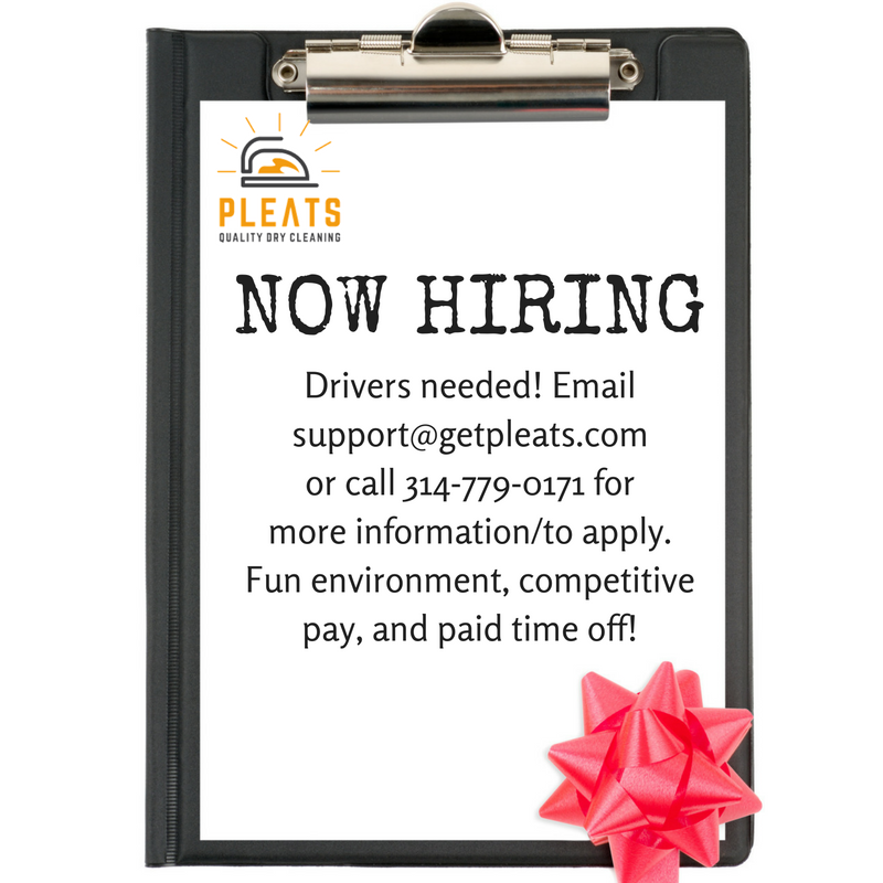 PLEATSCLEANERS's tweet photo. Need a change? Apply at PLEATS! #drycleaningjobs #jobopenings #PLEATSCleaners
https://t.co/EtyUYGNG5o https://t.co/UZ67oHxdlB