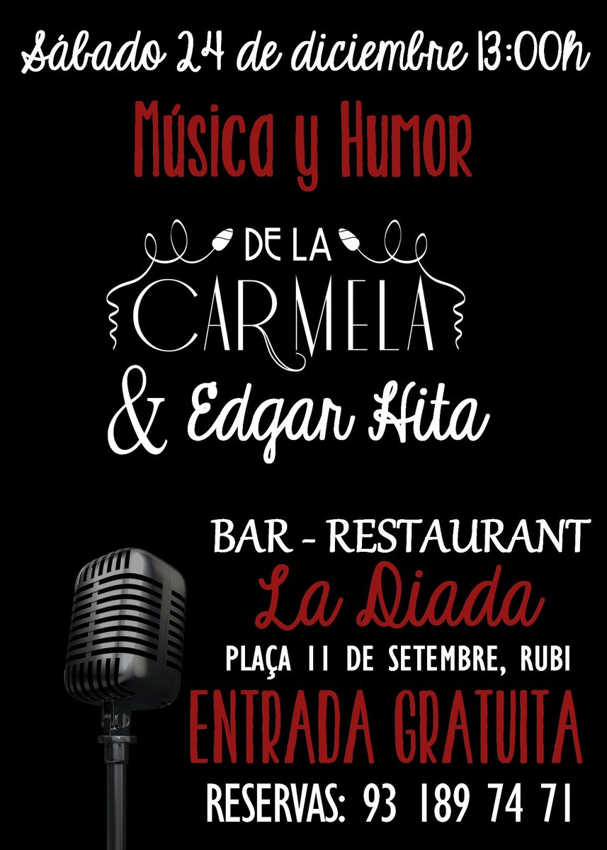 Mañana vuelvo a actuar en #Rubicity en <a href="/LaDiadaRubi/">LaDiadaRubi</a>. Y lo hago con mis amigos de <a href="/delacarme/">De la Carmela</a> Si no vienes, llorarás cuando te lo cuenten.