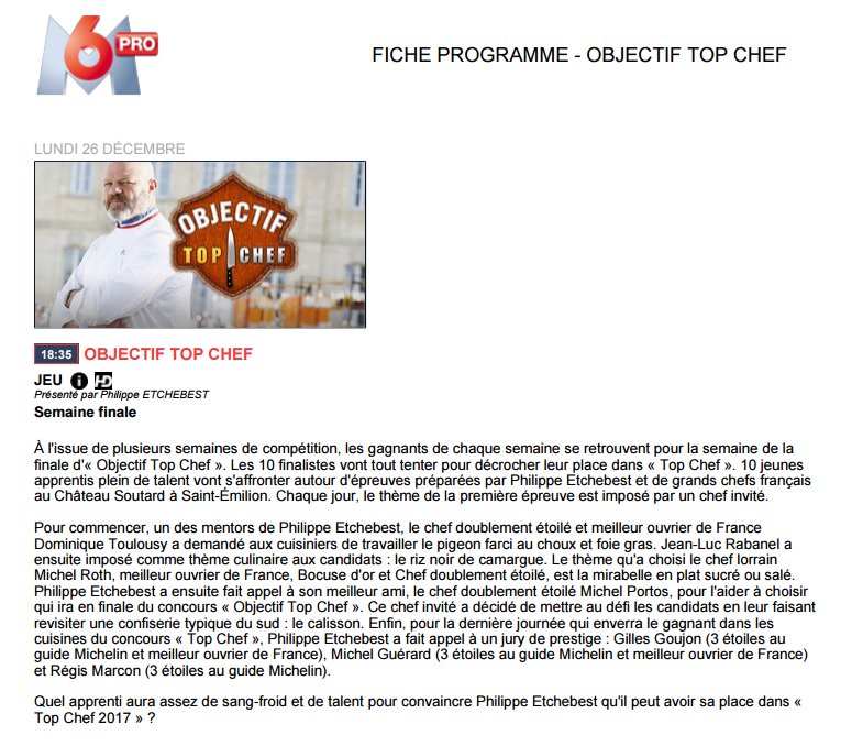 Objectif Top Chef - Saison 3 - Episodes - M6 - Page 4 C0XcBC-XcAQUuBg