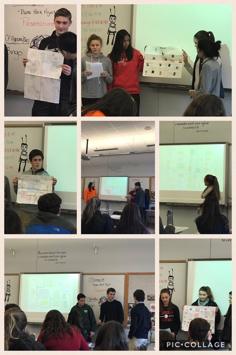 KaraLarcome's tweet image. Great creativity in @DebraDaley Geometry AB Theme park project presentations! #performancetasks