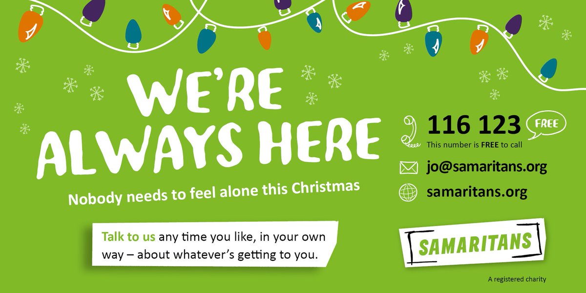 cjs_smartJKP's tweet photo. If you need support over Xmas click here https://t.co/ivuMw1oXkv for our SMART live chat or call @samaritans 116 123 https://t.co/EvHYRNGaCp
