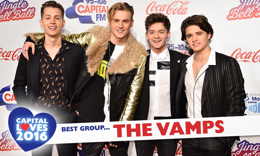 CapitalOfficial's tweet photo. Congrats @TheVampsBand - You did it! You’re the best group in the world right now! 🤘#CapitalLoves https://t.co/zOVwACewvB