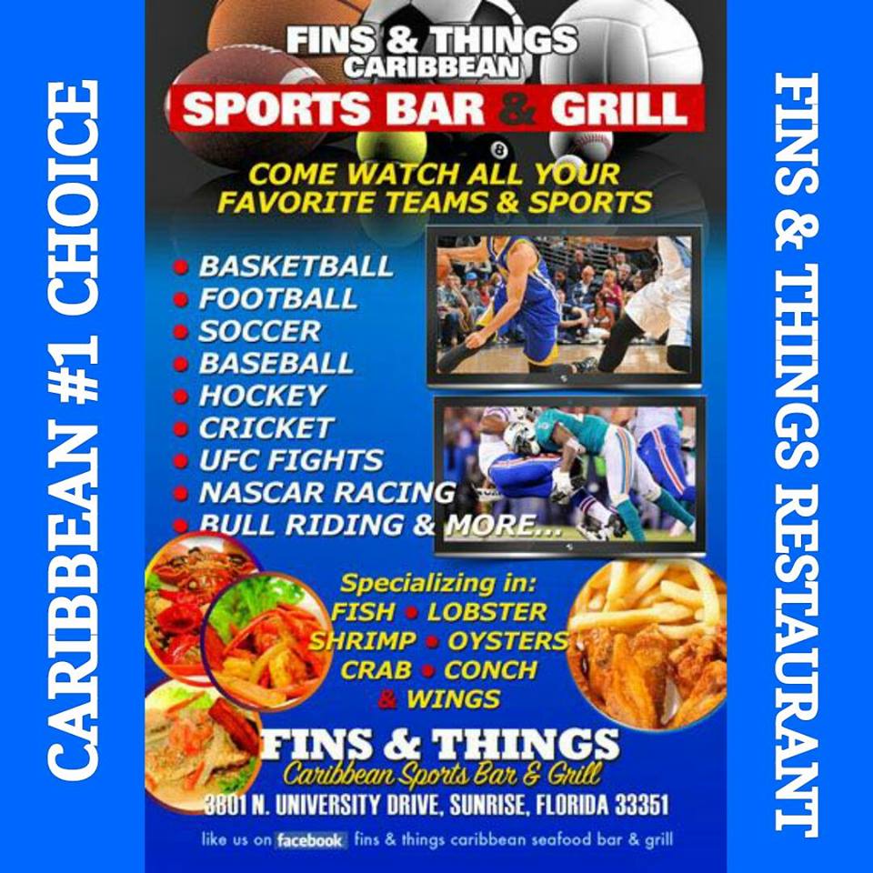 dancearama60's tweet photo. " FINS &amp; THINGS CARIBBEAN SEAFOOD BAR AND GRILL MENUS " https://t.co/7seR130rzw