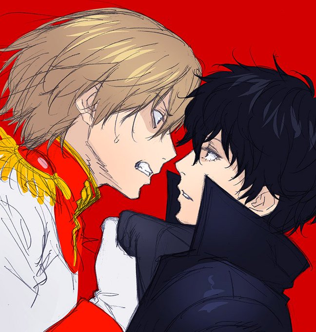 入稿済んだ後の落書きはなんて自由なんだ!ペルソナ5の明智君は主人公大好き過ぎなんよ 