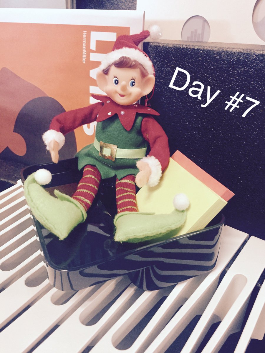 PrestigeBI's tweet photo. Day #7 Elf checking out a Ubi tray @HermanMiller https://t.co/QYGK56MjRH