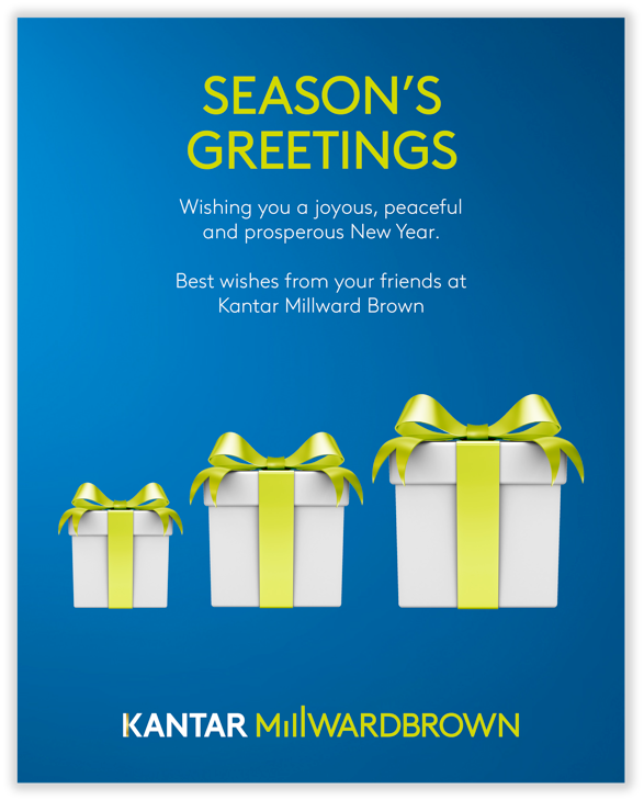 Kantar Millward Brown wenst jullie allemaal een very merry Christmas!!