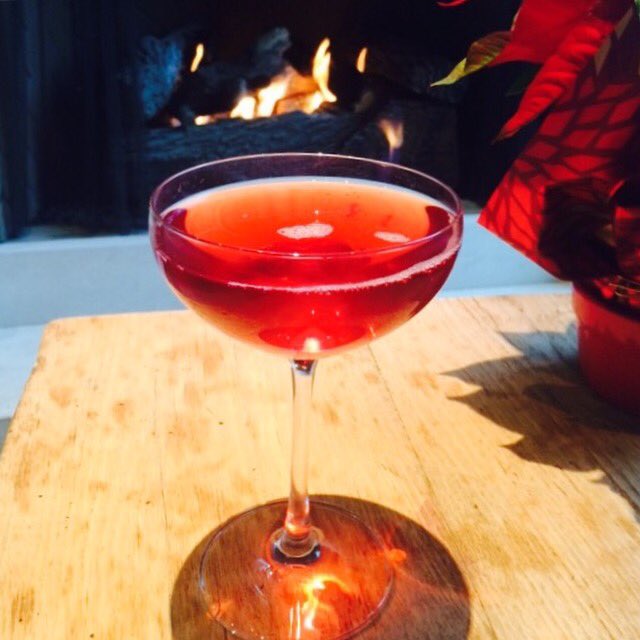 New Cranberry Bog cocktail tonight.  #happyhour starts at 4p.