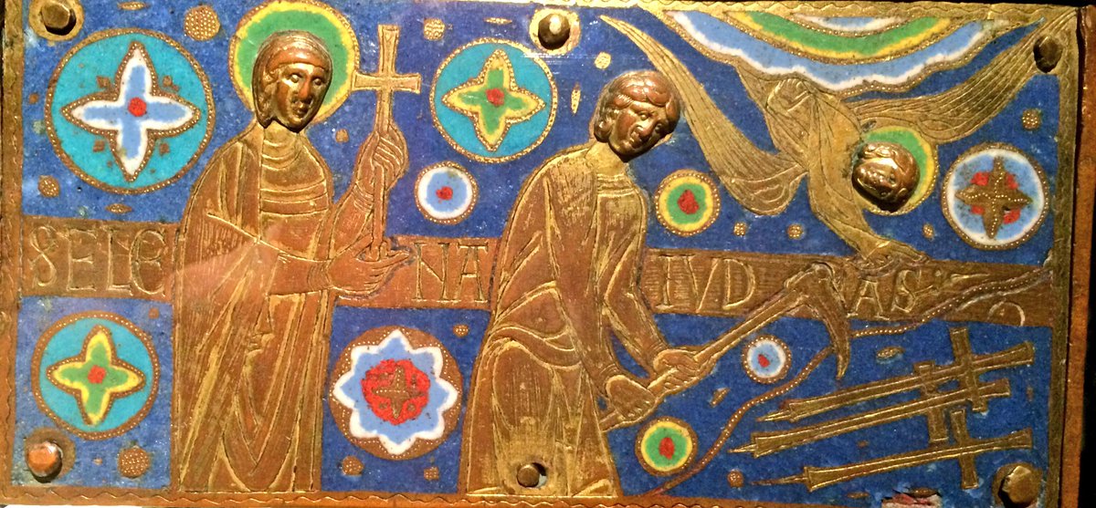 SedefsCorner's tweet image. #StHelena overseeing #Archaeology dig fr the True Cross Reliquary of the cross, 1178-98 Limoges  @metmuseum #MetJerusalem