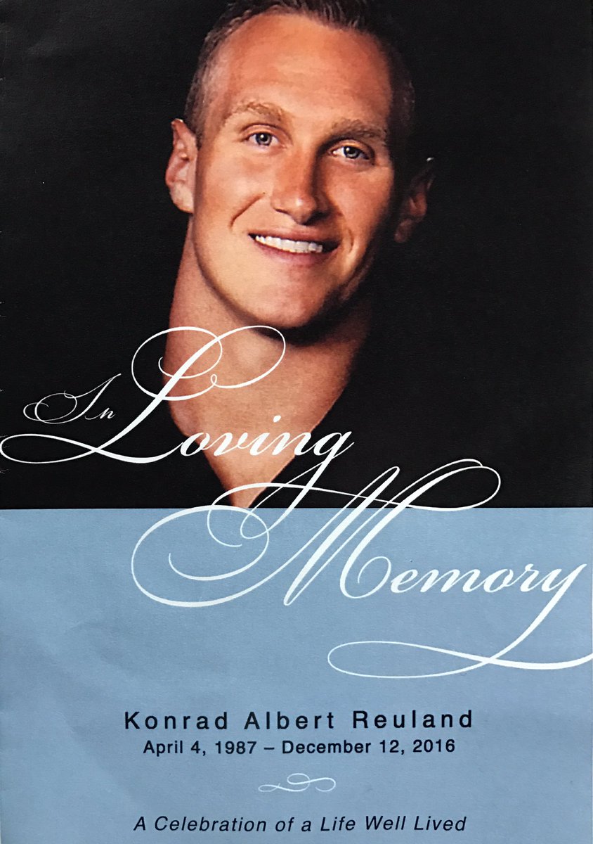 We can't count all of the people whose lives were touched by Konrad Reuland. Today's celebration of his life showed a glimpse. #RIPKonrad