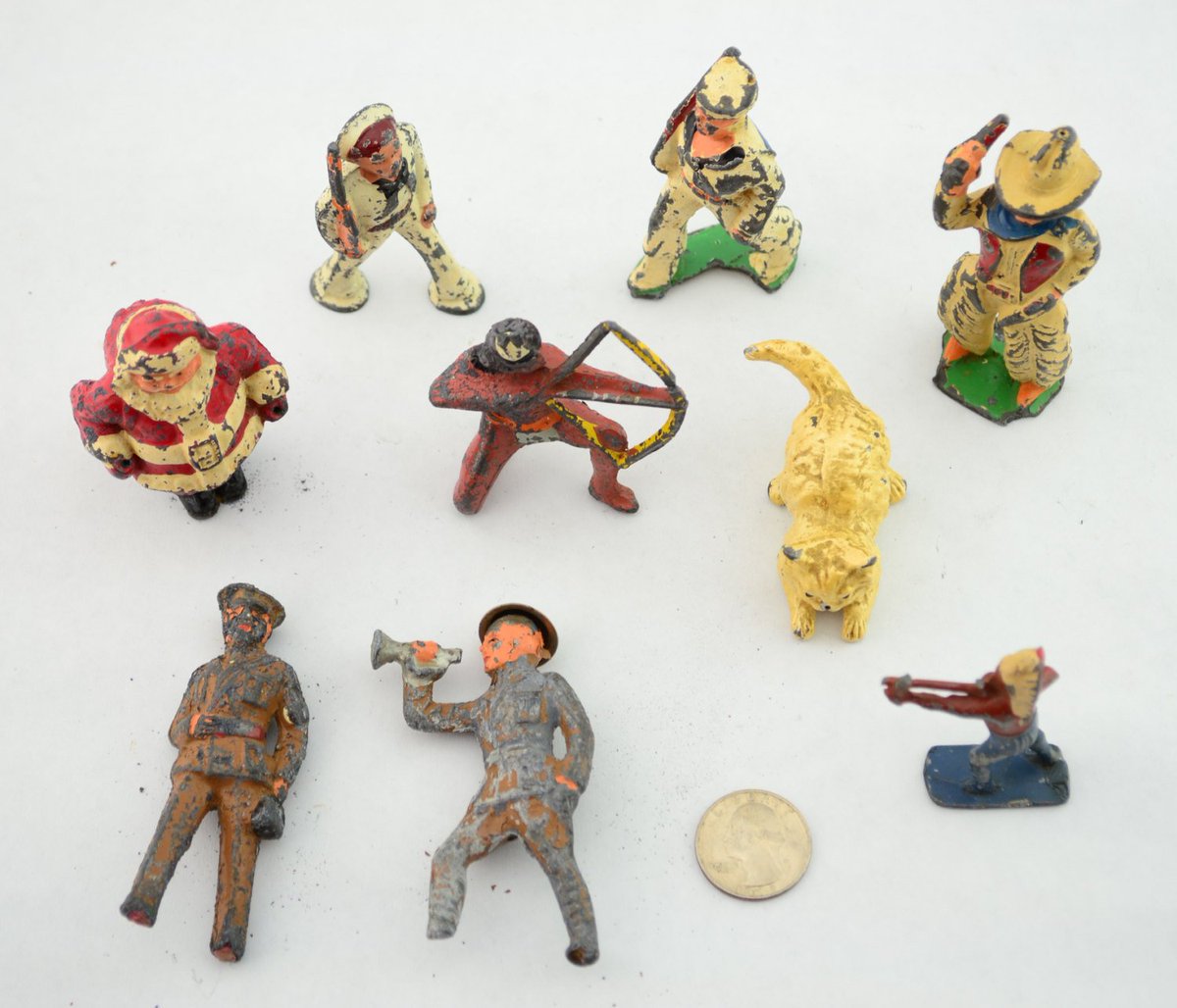DailyDealFeeds's tweet image. Lot of Vintage Lead Figures, Manoil, Lincoln Log and other, Santa, I… tuppu.net/9788b748 #Vintage #CowboyFigure