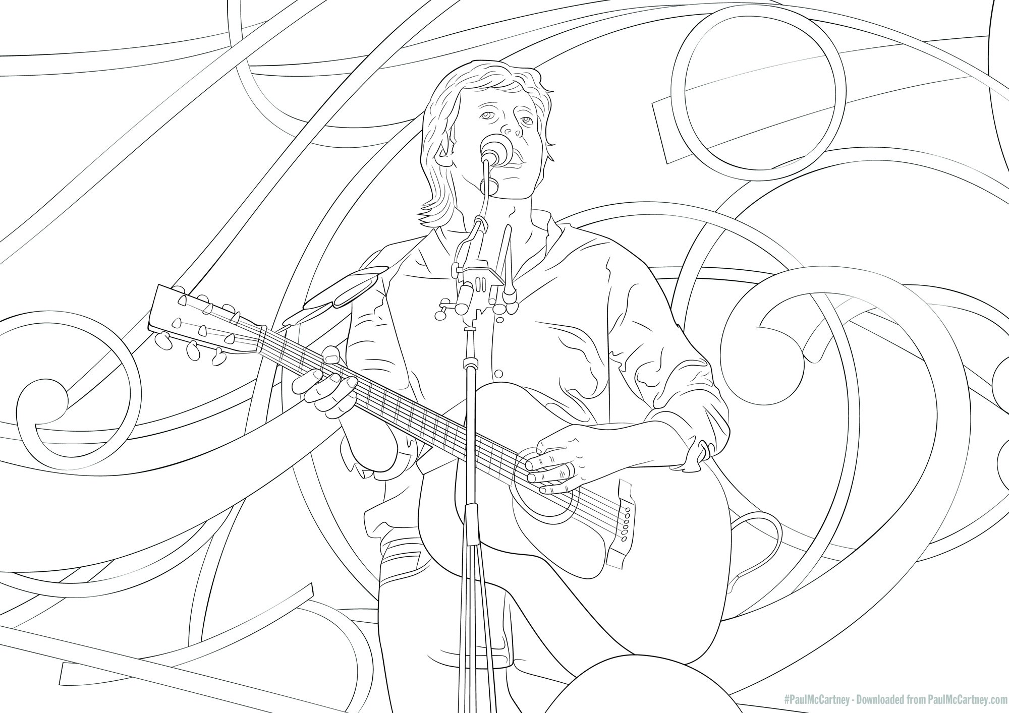 Paul McCartney on X: Download brand new colouring in images of Paul HERE!   #FanArtFriday  / X