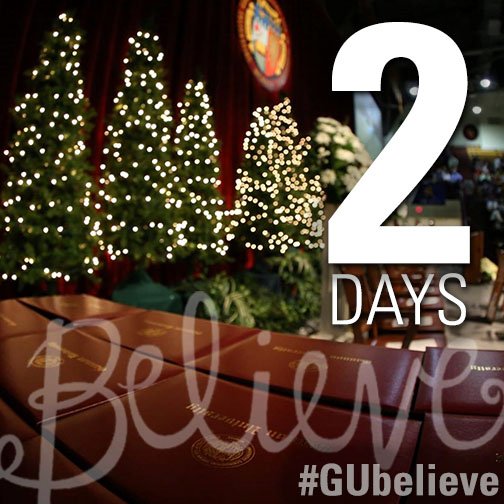 GannonU's tweet photo. #GannonGrad2016 was almost 2 weeks ago already! Now, only 2 days until Christmas. Hope you're enjoying time with friends & family #GUbelieve https://t.co/GxVAbqIQyZ