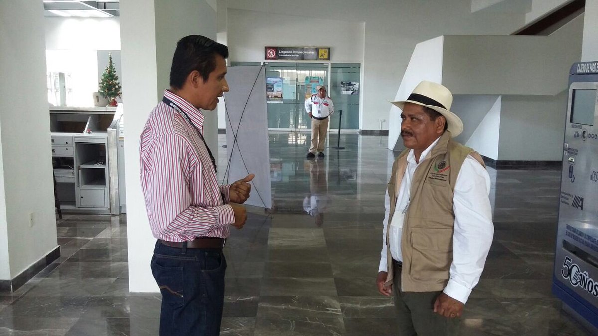 alvar_rubio's tweet photo. Como parte dl prog. Diputada amiga, Diputado amigo; en Aeropuerto de Campeche, supervisamos el trato q se da a connacionales en su regreso. https://t.co/eeWFjK1aC3
